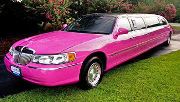Pink bachelor or bachelorette party Limo hire