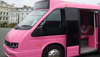 pink childrens party limos