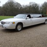 Lincoln Town Car white limo hire 3